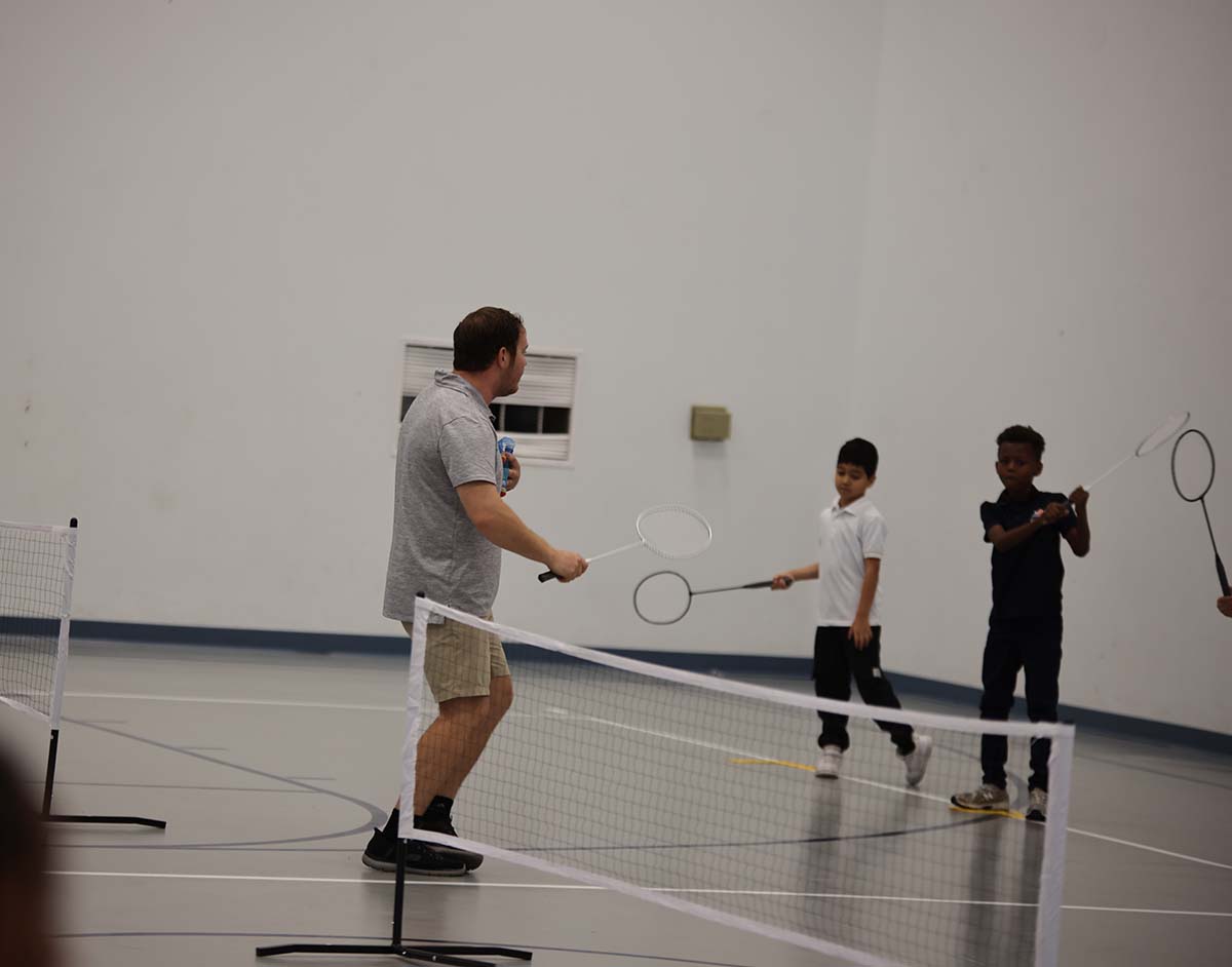 Noble Academy Euclid Students in a science fair.